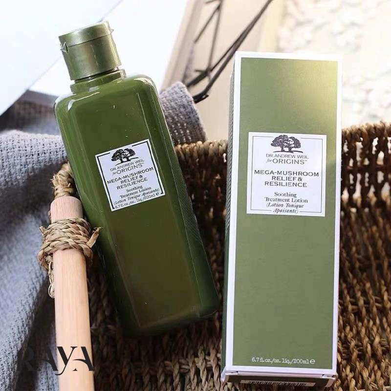تونر مگا ماشروم اوریجینز حجم 100 و 200 میل DR. Andrew Weil for Origins Mega-Mushroom Relief & Resilience Soothing Treatment Lotion